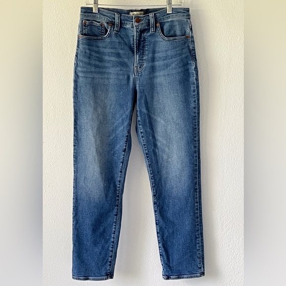 Madewell The Perfect Vintage Blue Denim Jean High Waisted Size 29 Tall - Picture 2 of 12